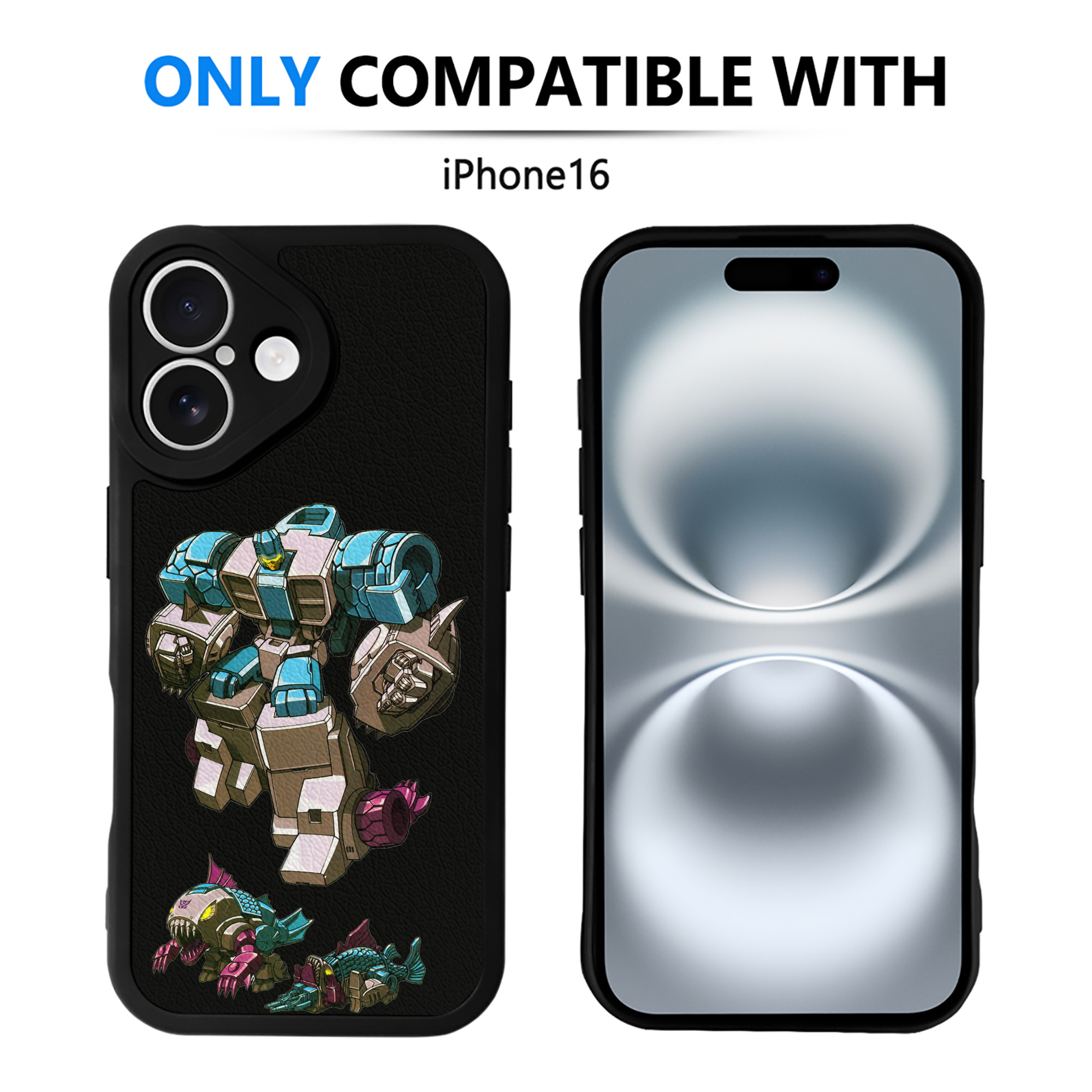 （画像用）  【iPhone 16シリーズ対応】シリコンスマホケース（レザー調） 材質：シリコン